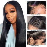 Straight Hair Lace Front Wig Glueless 13x2 HD Lace Wigs Human Hair Lace Frontal Wig